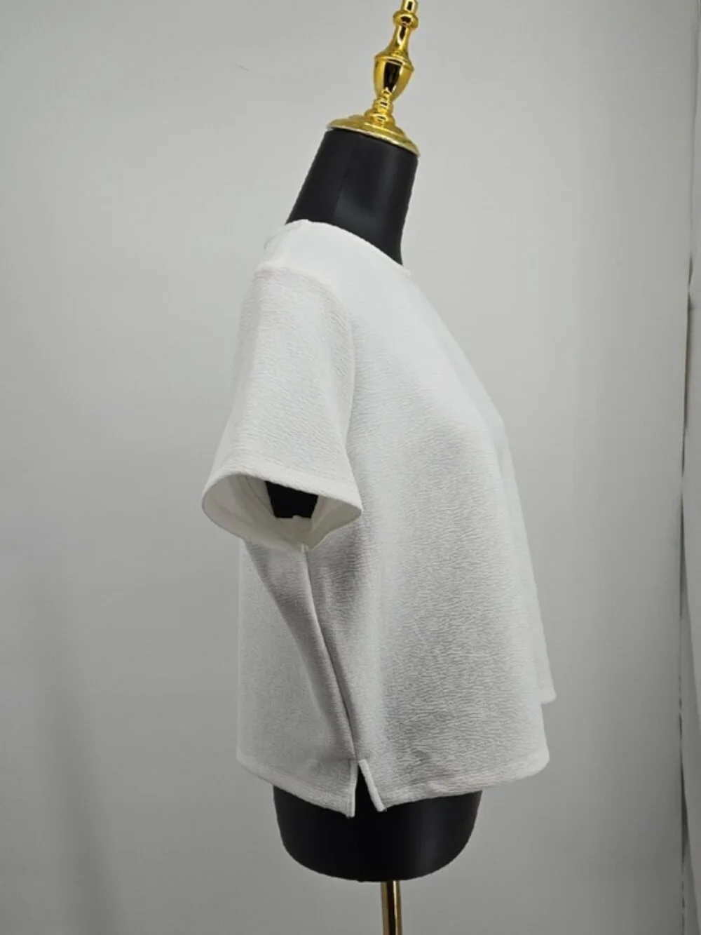 Nordstrom Rack White Textured Tee Size L - Picture 3 of 8